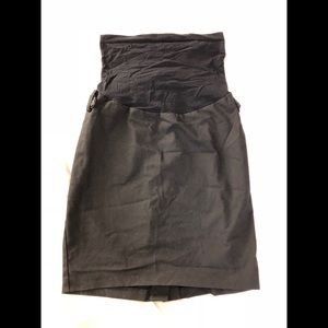 Black Motherhood Maternity Pencil Skirt